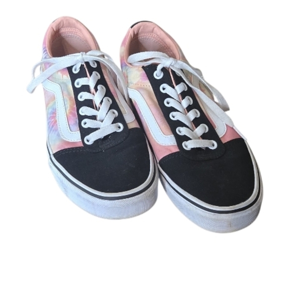 Vans Ward Sneakers Salmon Pink Purple Tie-dyed Women's 9 - Picture 1 of 7